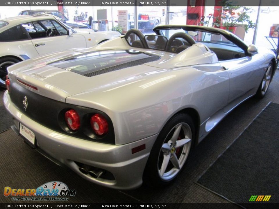 2003 Ferrari 360 Spider F1 Silver Metallic / Black Photo #20