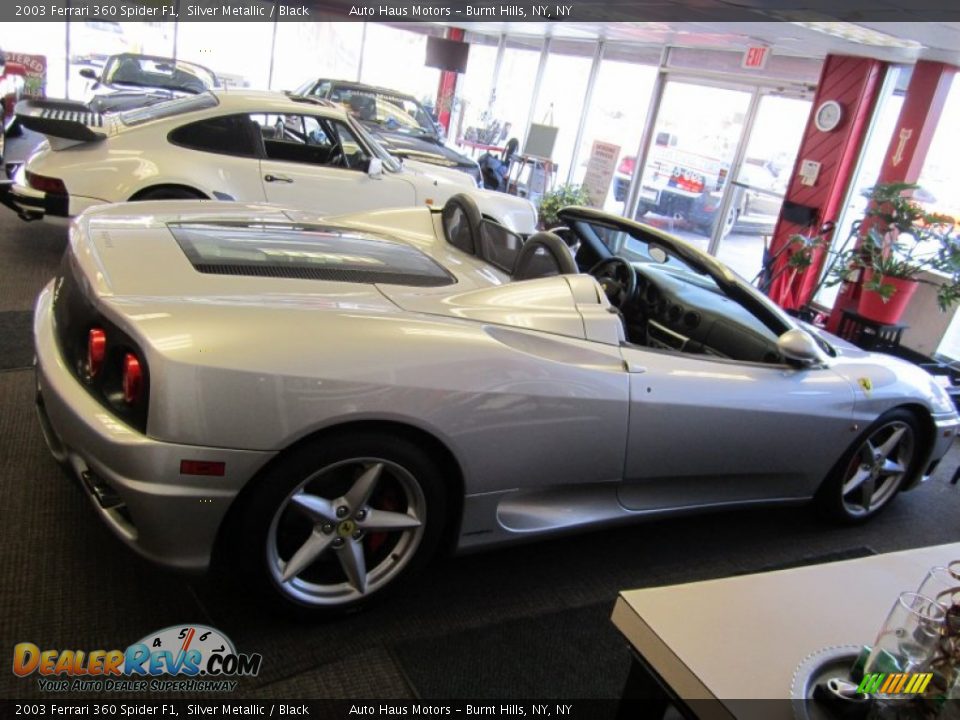 2003 Ferrari 360 Spider F1 Silver Metallic / Black Photo #21
