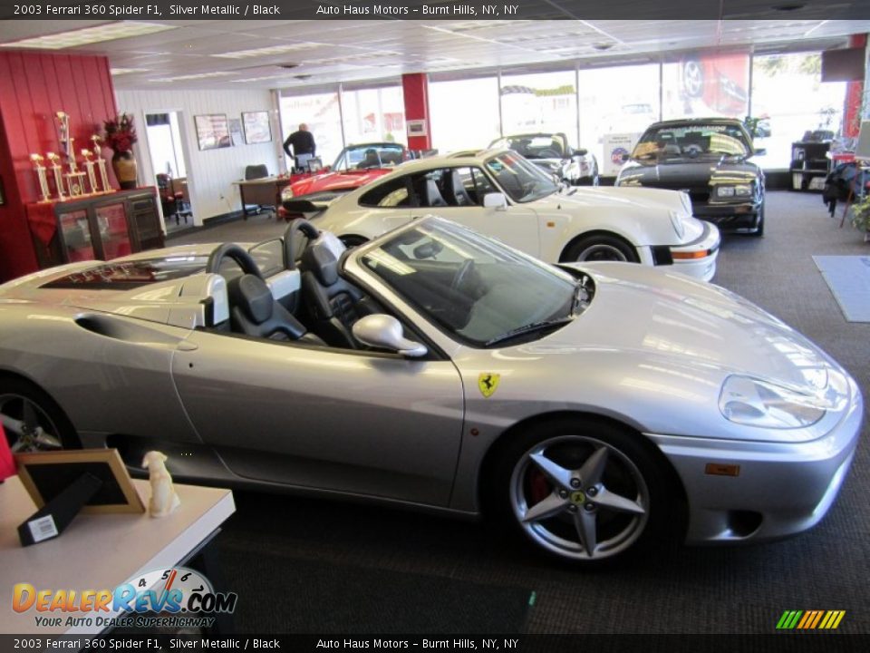 2003 Ferrari 360 Spider F1 Silver Metallic / Black Photo #22