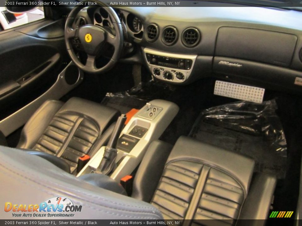 Black Interior - 2003 Ferrari 360 Spider F1 Photo #31