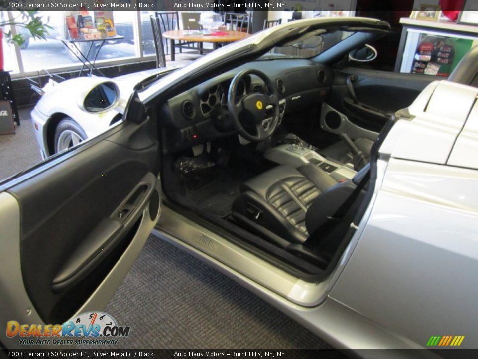 Black Interior - 2003 Ferrari 360 Spider F1 Photo #33