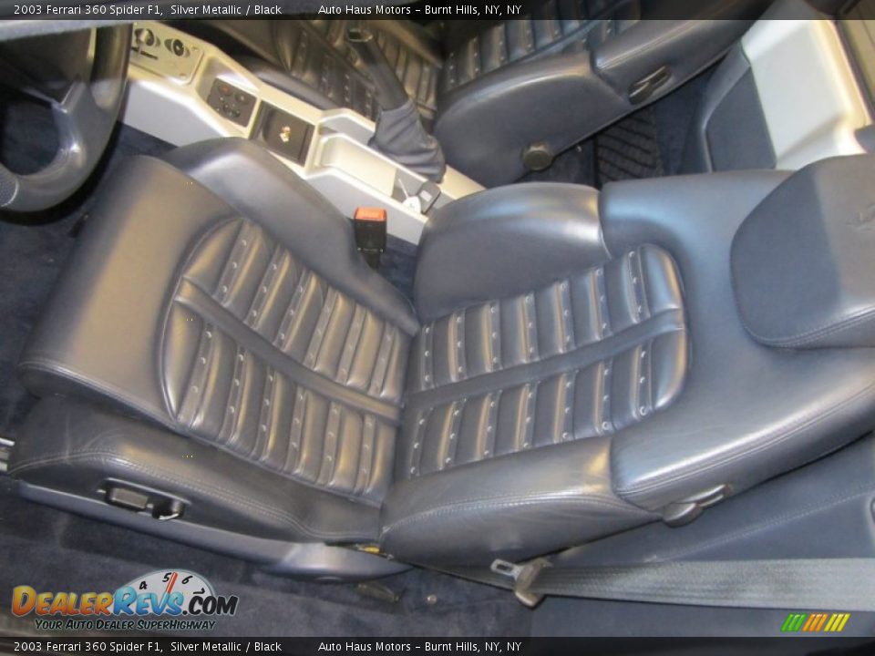 2003 Ferrari 360 Spider F1 Silver Metallic / Black Photo #36