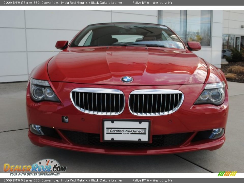 2009 BMW 6 Series 650i Convertible Imola Red Metallic / Black Dakota Leather Photo #2