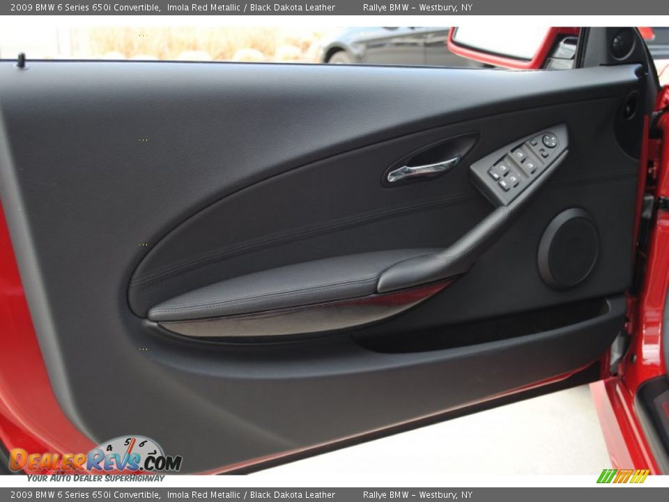 2009 BMW 6 Series 650i Convertible Imola Red Metallic / Black Dakota Leather Photo #11