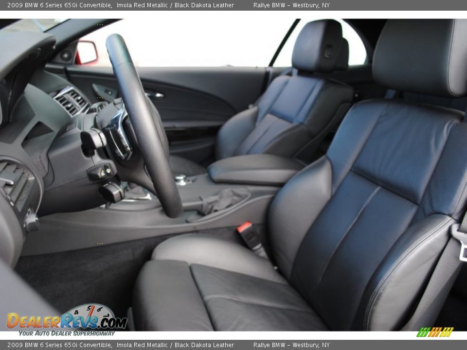 2009 BMW 6 Series 650i Convertible Imola Red Metallic / Black Dakota Leather Photo #12