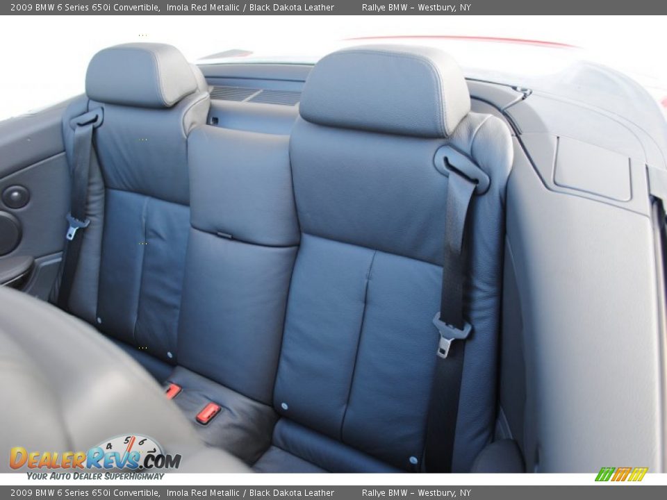 2009 BMW 6 Series 650i Convertible Imola Red Metallic / Black Dakota Leather Photo #16