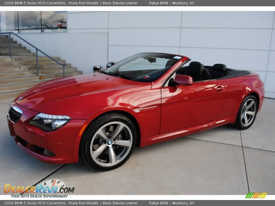 2009 BMW 6 Series 650i Convertible Imola Red Metallic / Black Dakota Leather Photo #17