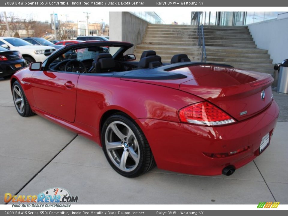 2009 BMW 6 Series 650i Convertible Imola Red Metallic / Black Dakota Leather Photo #18