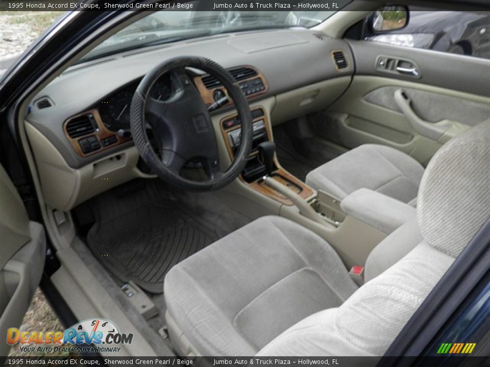 Beige Interior - 1995 Honda Accord EX Coupe Photo #7