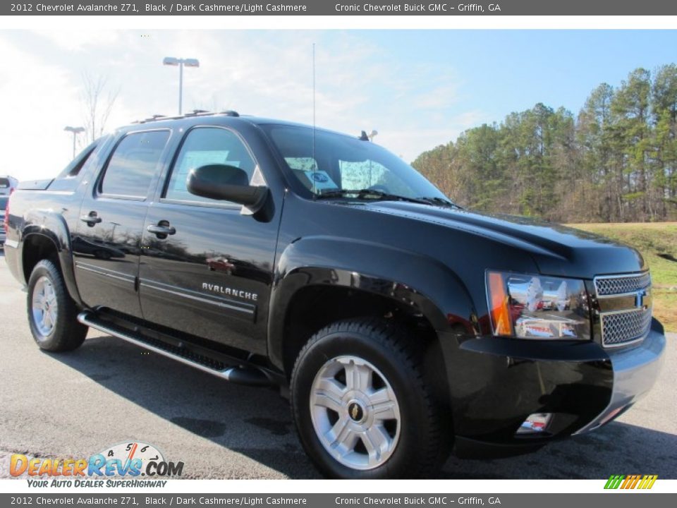 2012 Chevrolet Avalanche Z71 Black / Dark Cashmere/Light Cashmere Photo #1