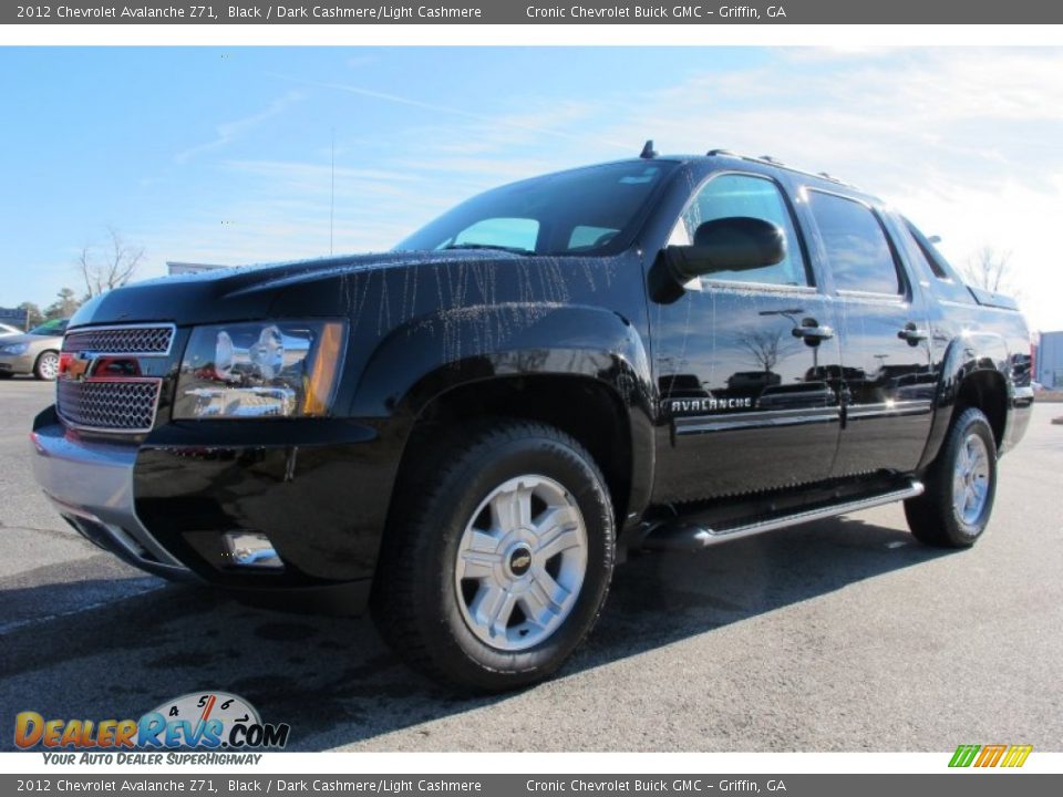 2012 Chevrolet Avalanche Z71 Black / Dark Cashmere/Light Cashmere Photo #3