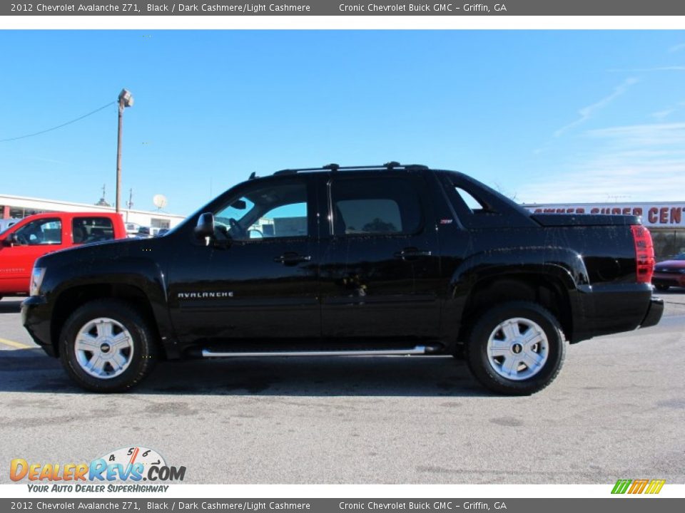 2012 Chevrolet Avalanche Z71 Black / Dark Cashmere/Light Cashmere Photo #4