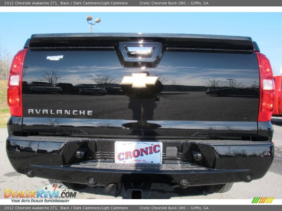 2012 Chevrolet Avalanche Z71 Black / Dark Cashmere/Light Cashmere Photo #6