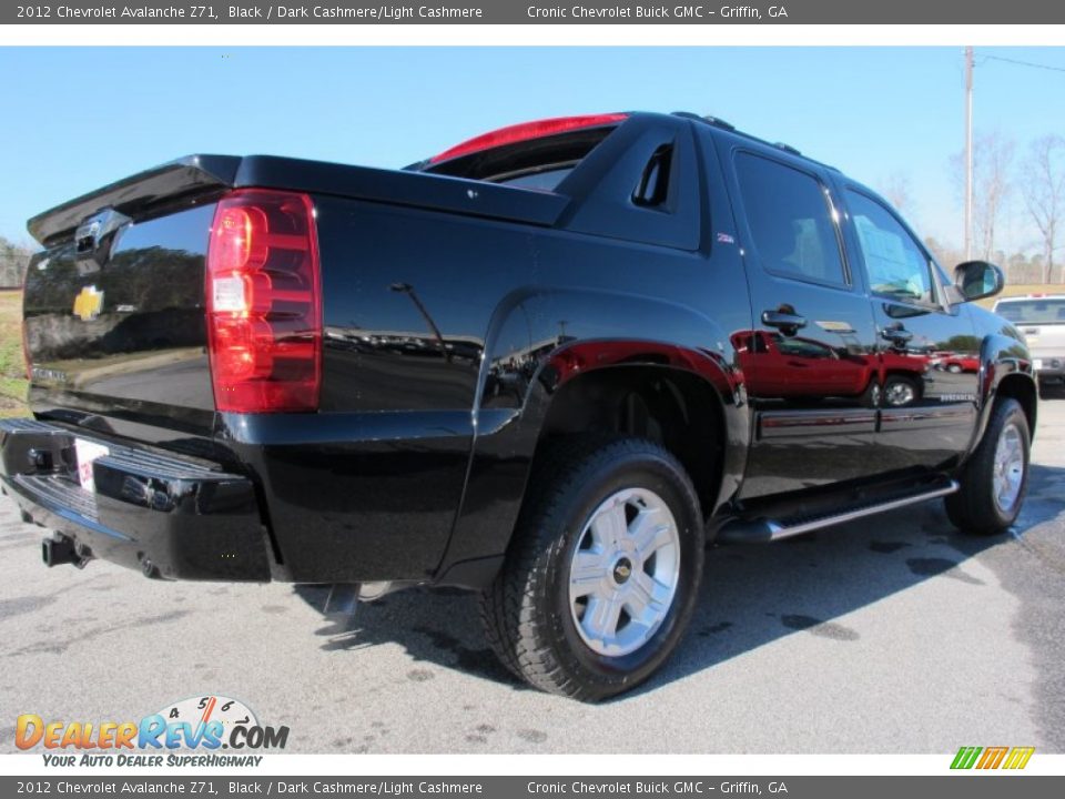 2012 Chevrolet Avalanche Z71 Black / Dark Cashmere/Light Cashmere Photo #7