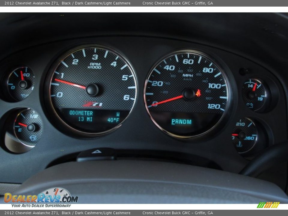 2012 Chevrolet Avalanche Z71 Gauges Photo #16