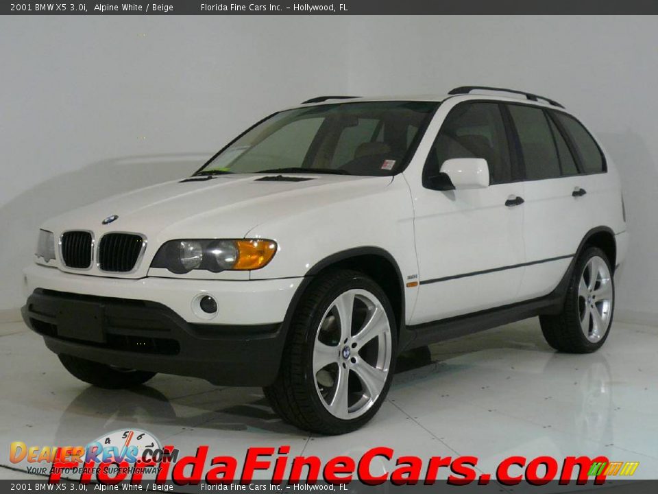 2001 BMW X5 3.0i Alpine White / Beige Photo #1