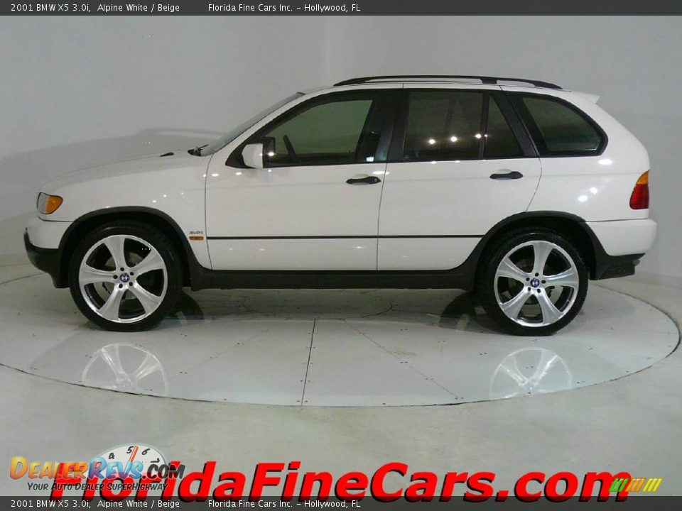 2001 BMW X5 3.0i Alpine White / Beige Photo #3