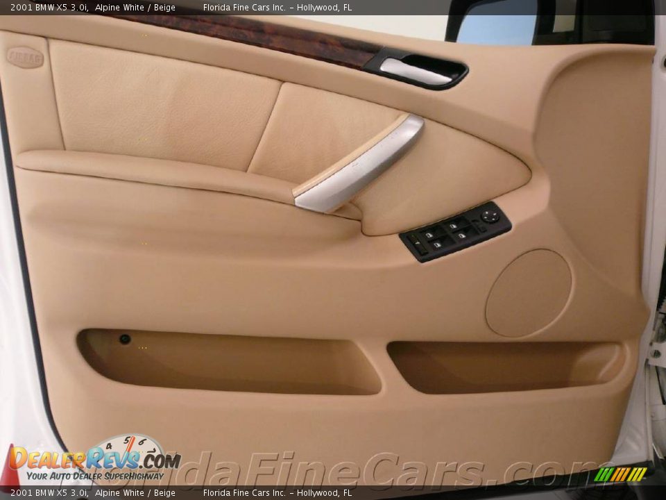 2001 BMW X5 3.0i Alpine White / Beige Photo #9