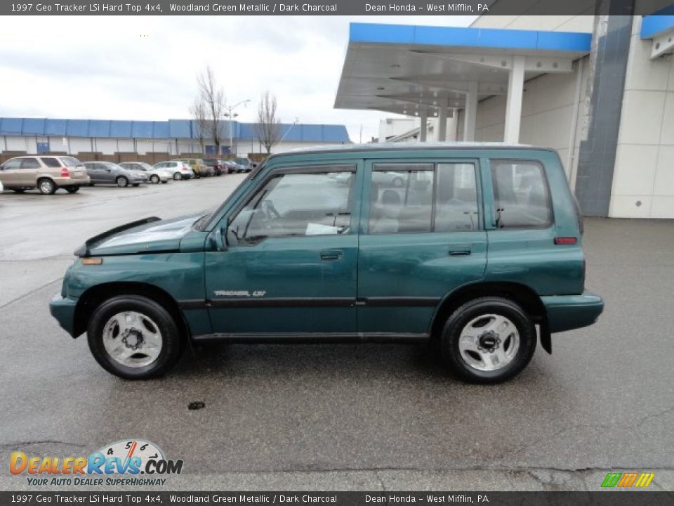 1997 Geo Tracker LSi Hard Top 4x4 Woodland Green Metallic / Dark Charcoal Photo #2
