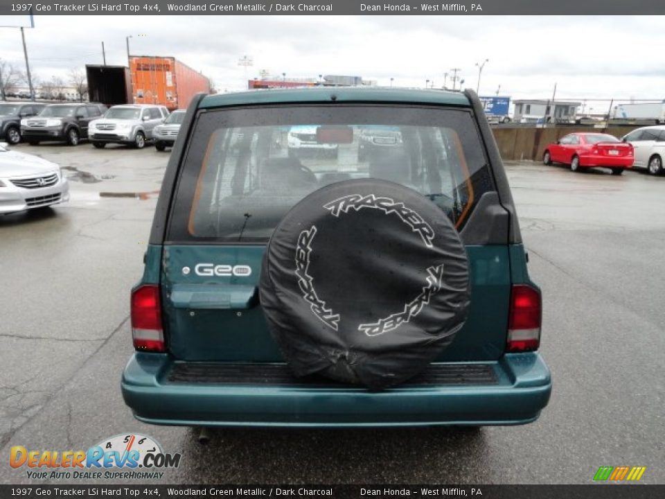 1997 Geo Tracker LSi Hard Top 4x4 Woodland Green Metallic / Dark Charcoal Photo #4