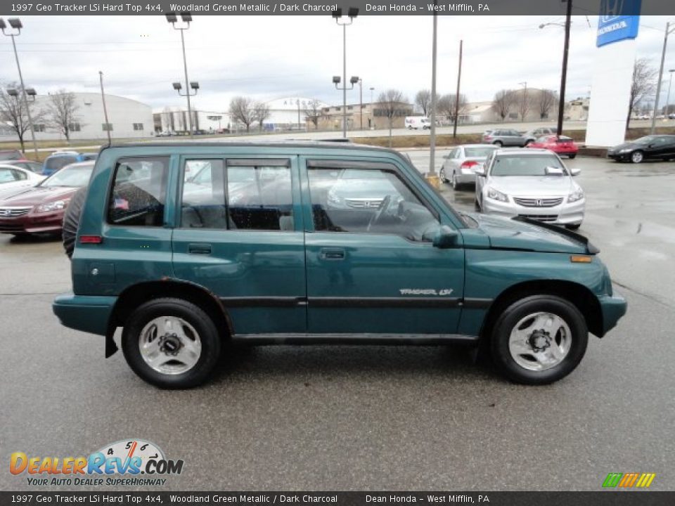 1997 Geo Tracker LSi Hard Top 4x4 Woodland Green Metallic / Dark Charcoal Photo #6