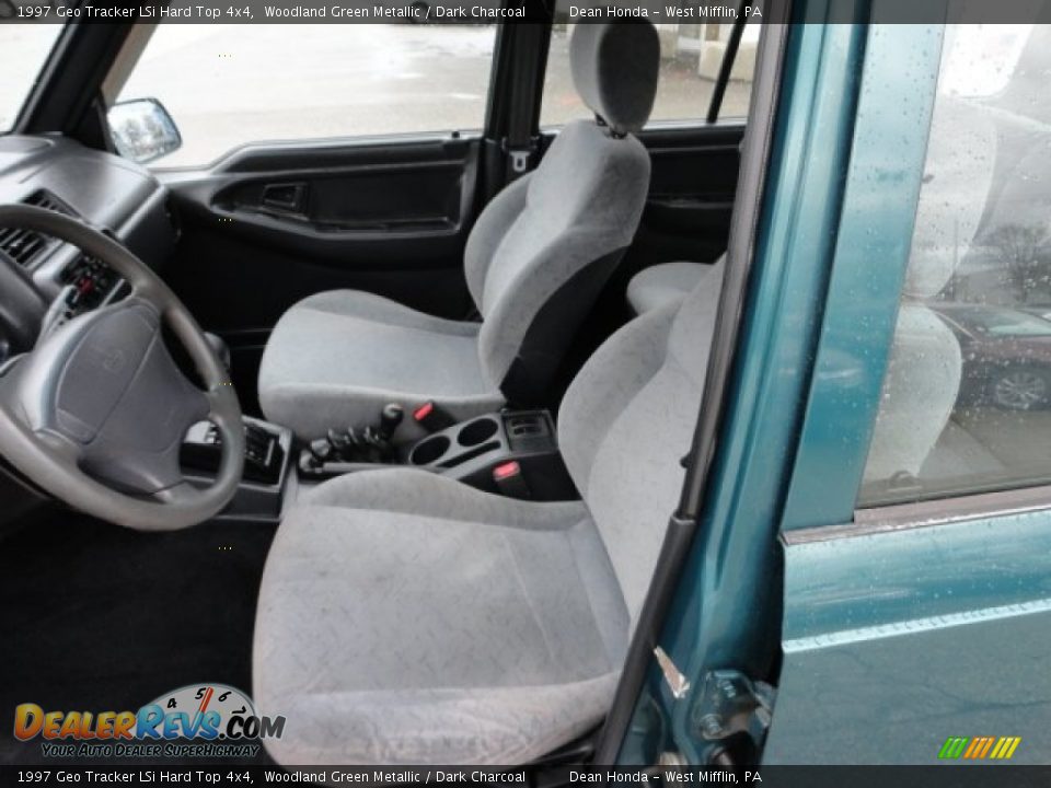 1997 Geo Tracker LSi Hard Top 4x4 Woodland Green Metallic / Dark Charcoal Photo #10