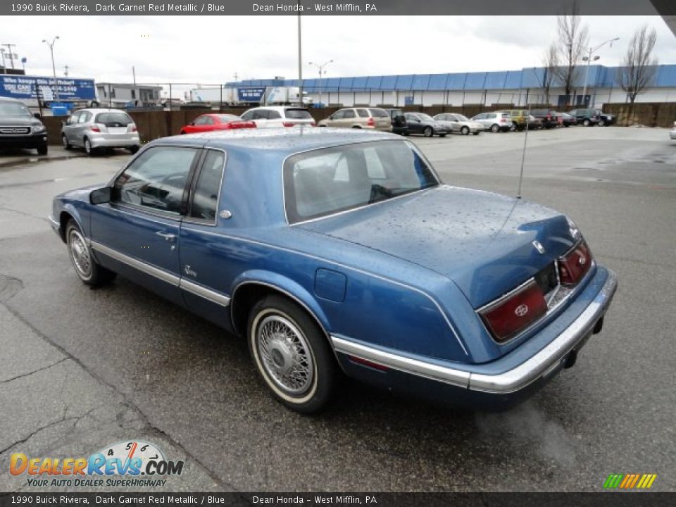 Dark Garnet Red Metallic 1990 Buick Riviera  Photo #3