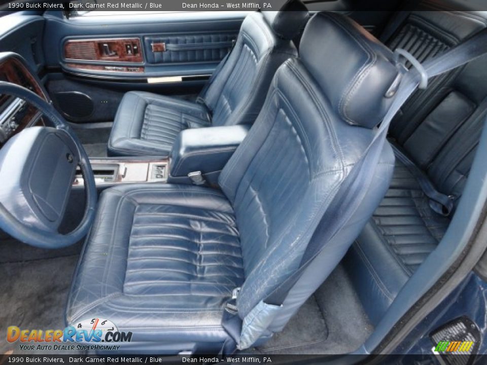 Blue Interior - 1990 Buick Riviera  Photo #10