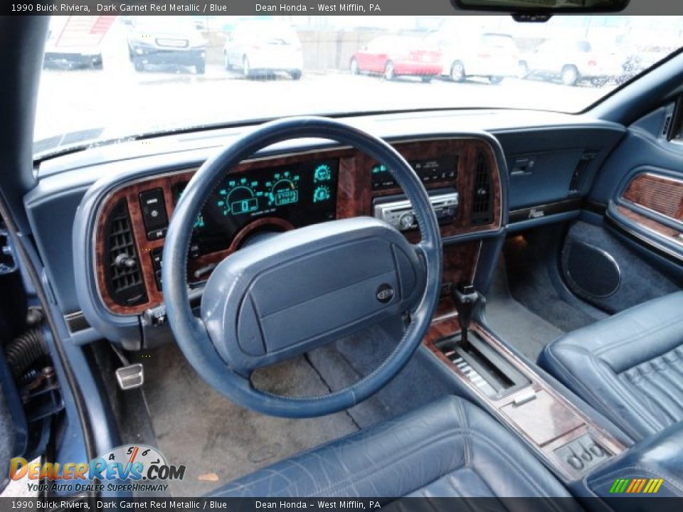 Blue Interior - 1990 Buick Riviera  Photo #12