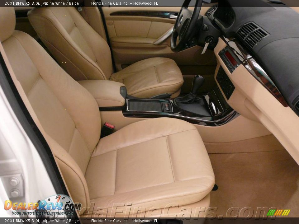 2001 BMW X5 3.0i Alpine White / Beige Photo #13