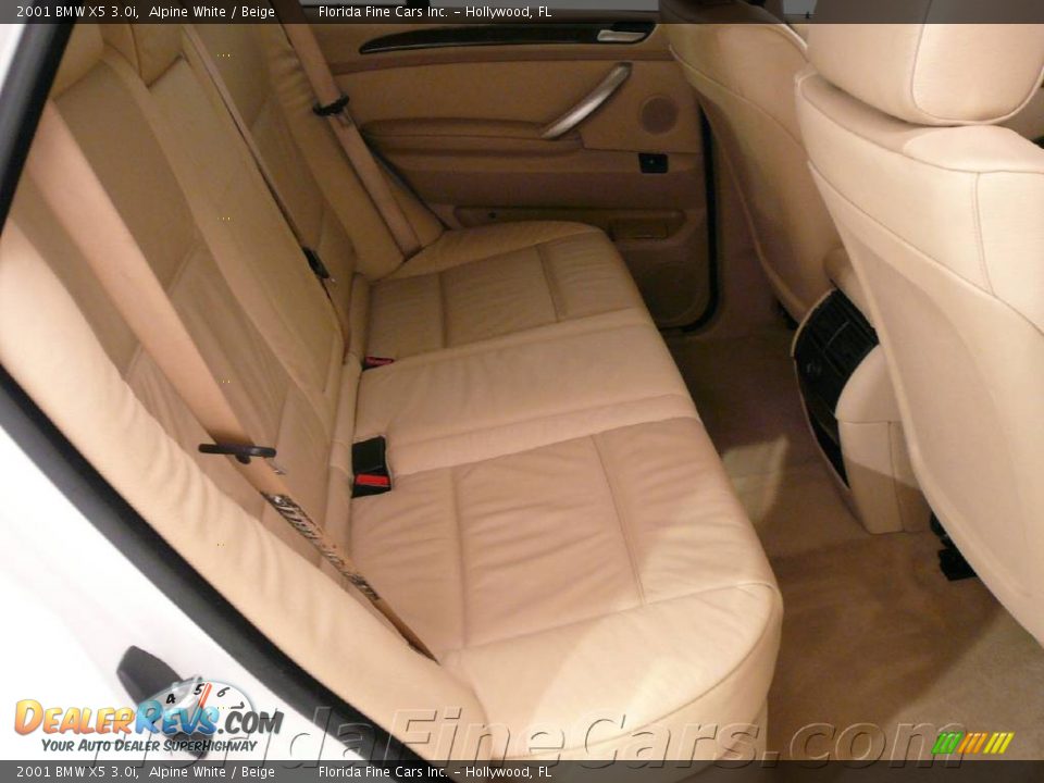 2001 BMW X5 3.0i Alpine White / Beige Photo #14