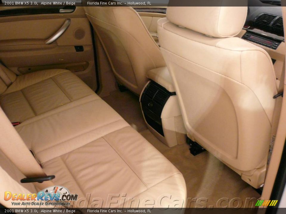 2001 BMW X5 3.0i Alpine White / Beige Photo #15