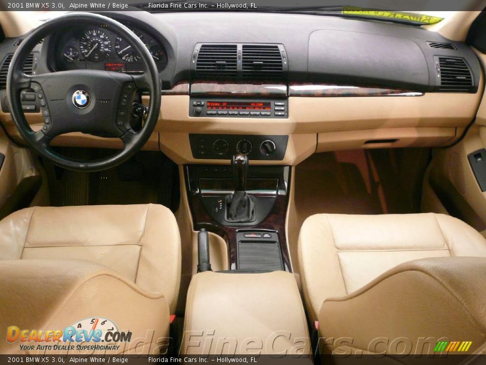 2001 BMW X5 3.0i Alpine White / Beige Photo #16