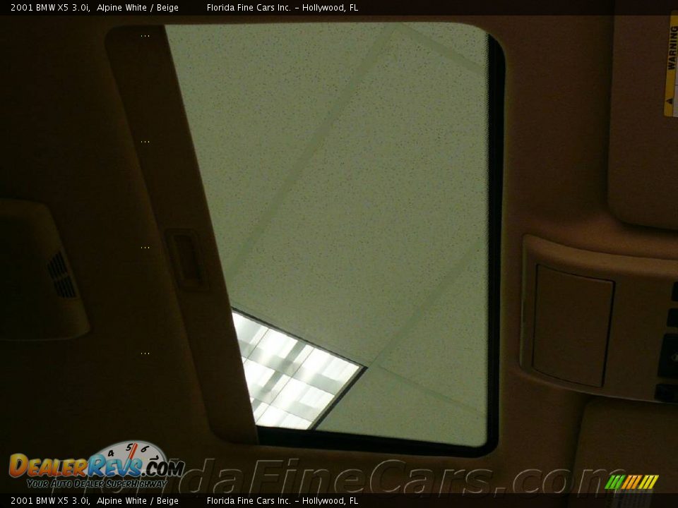 2001 BMW X5 3.0i Alpine White / Beige Photo #19