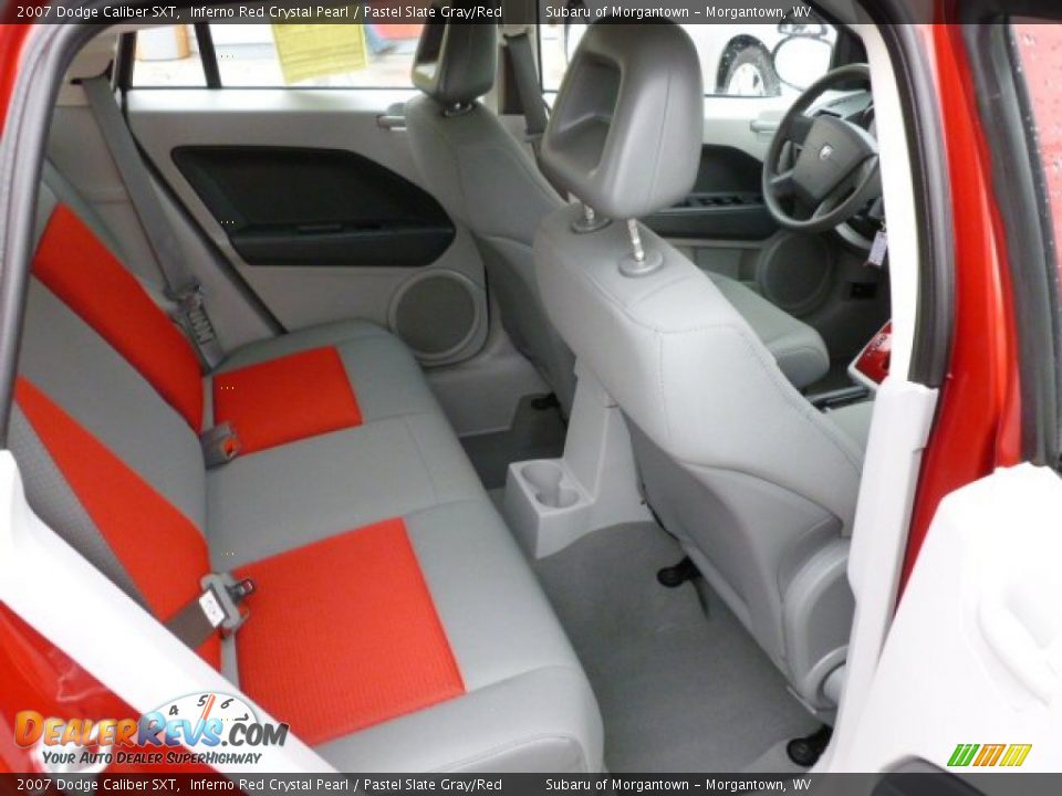Pastel Slate Gray/Red Interior - 2007 Dodge Caliber SXT Photo #14