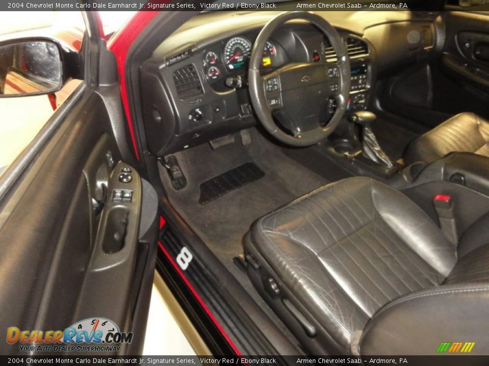 Ebony Black Interior - 2004 Chevrolet Monte Carlo Dale Earnhardt Jr. Signature Series Photo #13