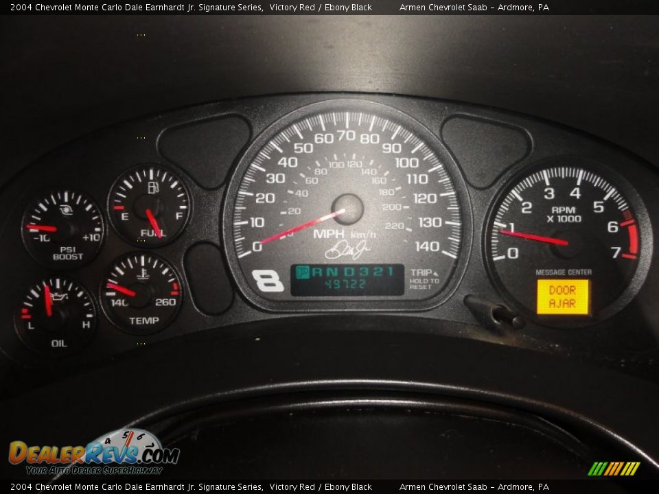 2004 Chevrolet Monte Carlo Dale Earnhardt Jr. Signature Series Gauges Photo #34
