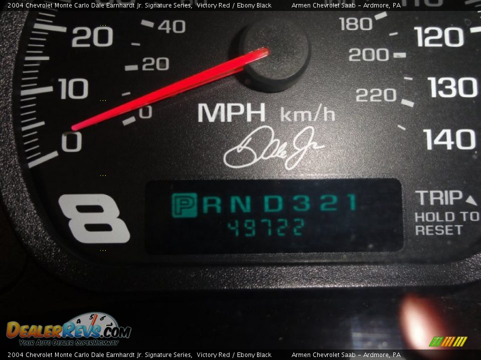 2004 Chevrolet Monte Carlo Dale Earnhardt Jr. Signature Series Victory Red / Ebony Black Photo #35