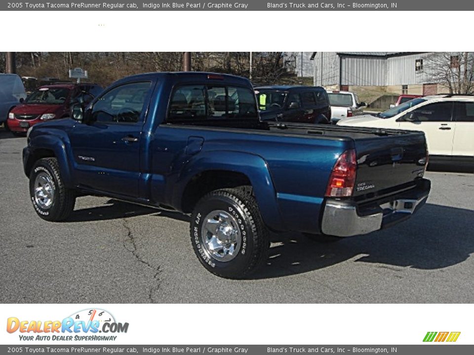 2005 Toyota Tacoma PreRunner Regular cab Indigo Ink Blue Pearl / Graphite Gray Photo #2