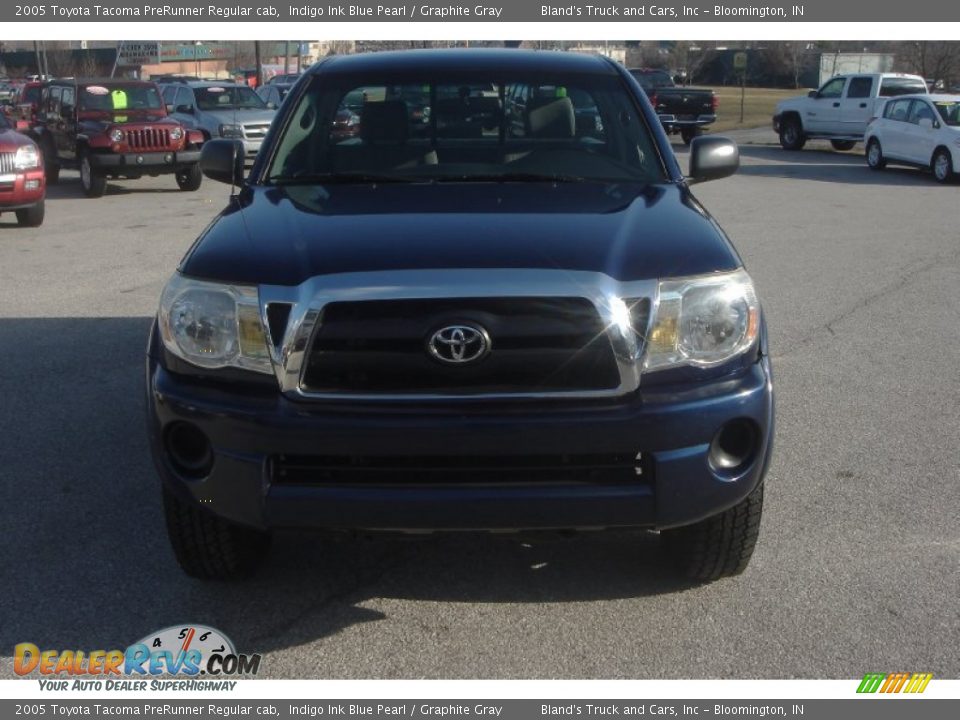 2005 Toyota Tacoma PreRunner Regular cab Indigo Ink Blue Pearl / Graphite Gray Photo #3