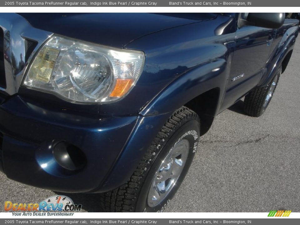 2005 Toyota Tacoma PreRunner Regular cab Indigo Ink Blue Pearl / Graphite Gray Photo #4