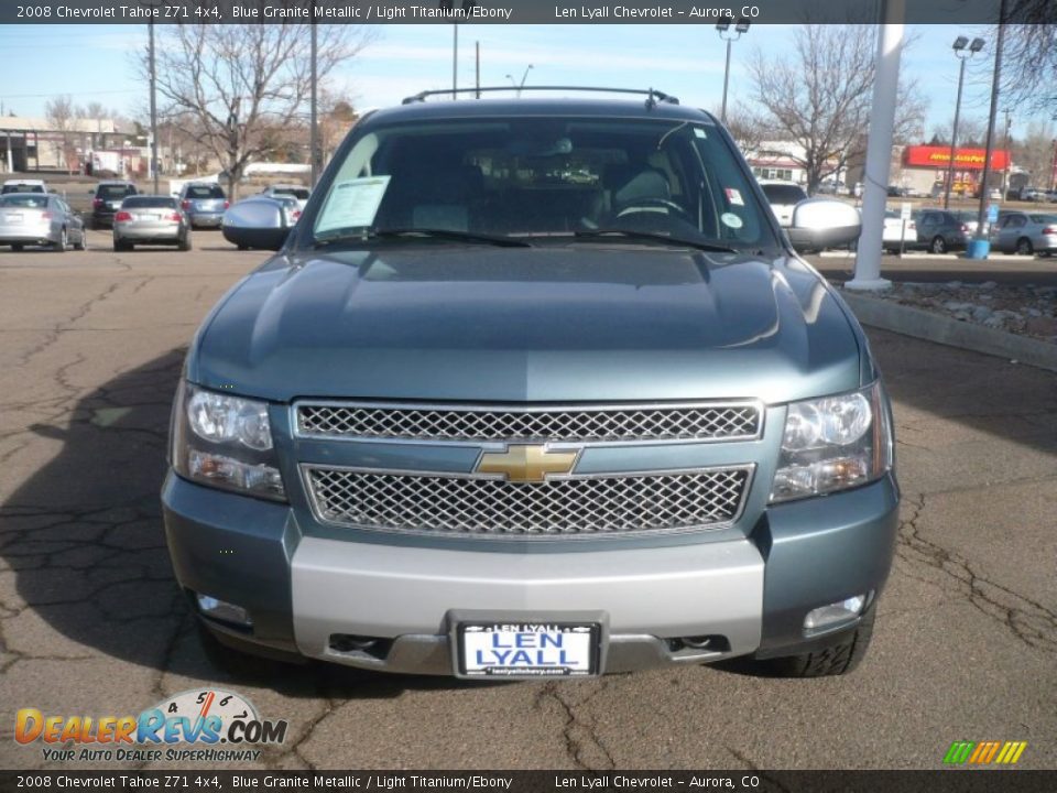 2008 Chevrolet Tahoe Z71 4x4 Blue Granite Metallic / Light Titanium/Ebony Photo #3