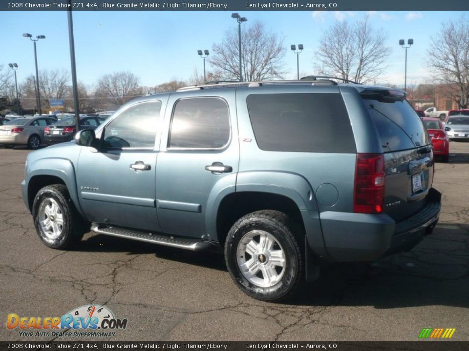 2008 Chevrolet Tahoe Z71 4x4 Blue Granite Metallic / Light Titanium/Ebony Photo #4