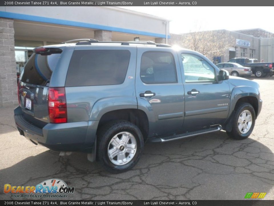 2008 Chevrolet Tahoe Z71 4x4 Blue Granite Metallic / Light Titanium/Ebony Photo #6