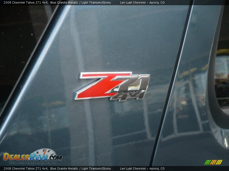 2008 Chevrolet Tahoe Z71 4x4 Blue Granite Metallic / Light Titanium/Ebony Photo #16