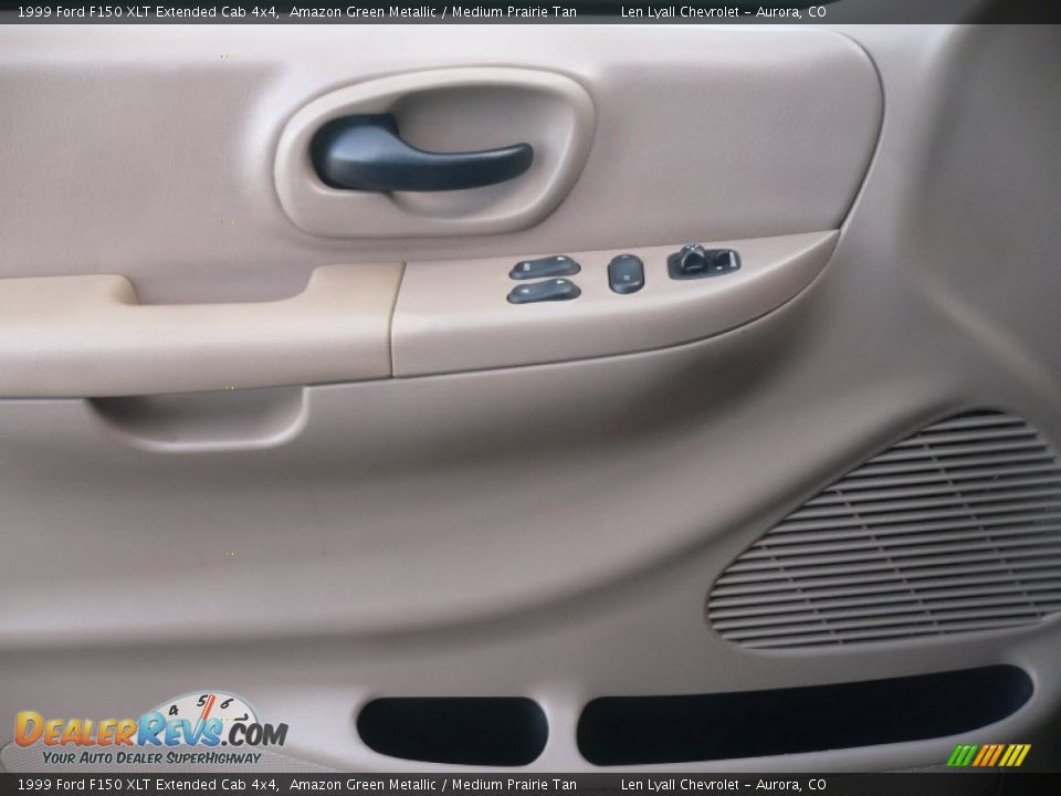 1999 Ford F150 XLT Extended Cab 4x4 Amazon Green Metallic / Medium Prairie Tan Photo #7