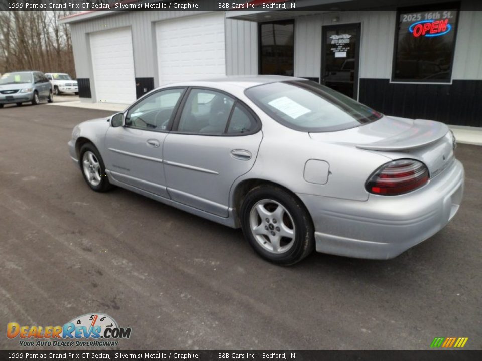 1999 Pontiac Grand Prix GT Sedan Silvermist Metallic / Graphite Photo #7