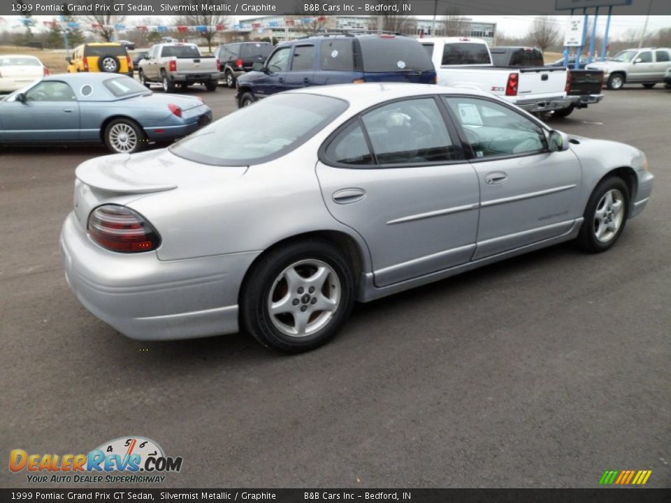 1999 Pontiac Grand Prix GT Sedan Silvermist Metallic / Graphite Photo #8
