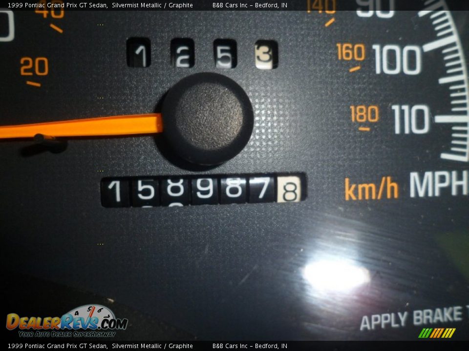 1999 Pontiac Grand Prix GT Sedan Silvermist Metallic / Graphite Photo #23