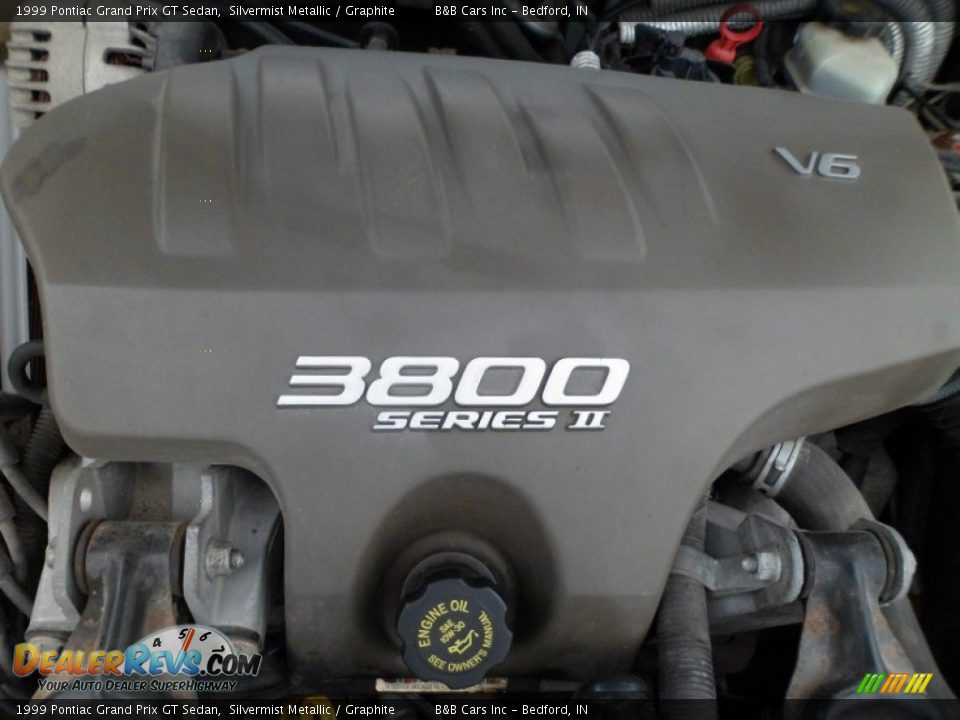 1999 Pontiac Grand Prix GT Sedan Silvermist Metallic / Graphite Photo #27